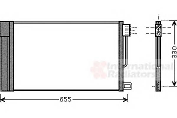 VAN WEZEL 17005314 Конденсатор, кондиционер