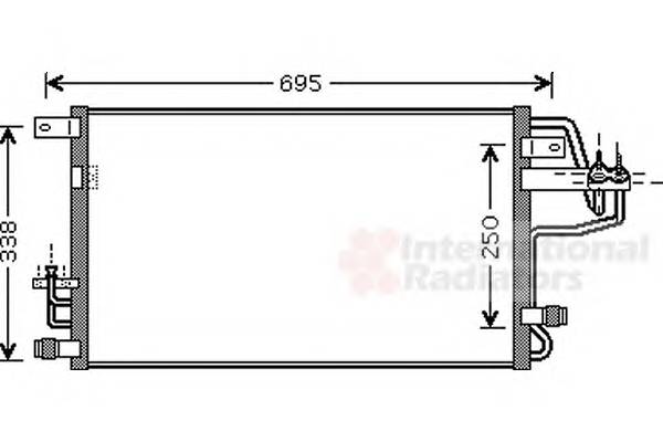 VAN WEZEL 82005156 Конденсатор, кондиционер