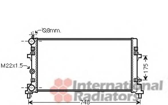 VAN WEZEL 49002037 Радиатор, охлаждение двигателя