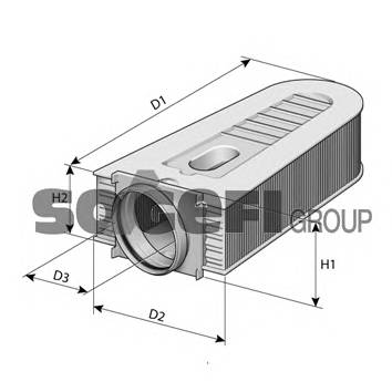 PURFLUX A1470 Воздушный фильтр