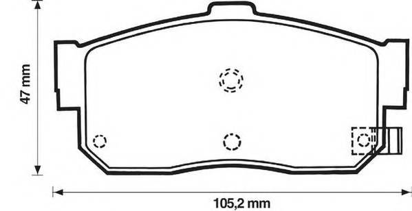 JURID 572376J Комплект тормозных колодок,