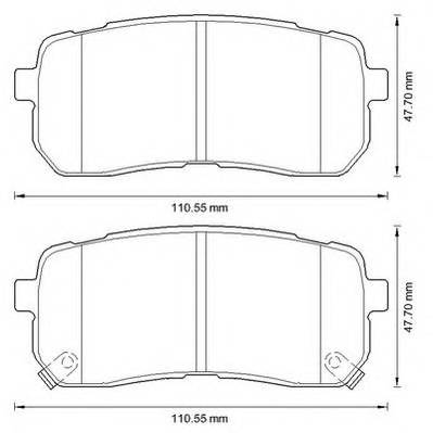 JURID 572596J Комплект гальмівних колодок,