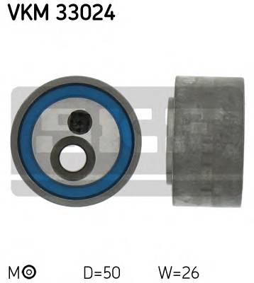 SKF VKM 33024 Натяжний ролик, полікліновий