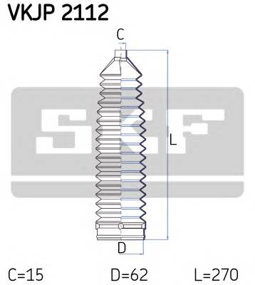 SKF VKJP 2112 Комплект пильника, рульове