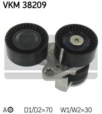 SKF VKM 38209 Натяжний ролик, полікліновий