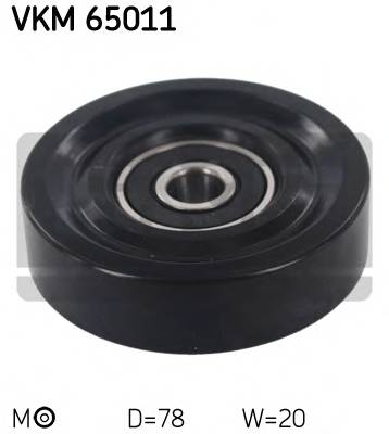 SKF VKM 65011 Натяжной ролик, поликлиновой