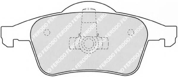 FERODO FDB1383 Комплект тормозных колодок,