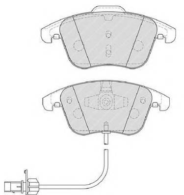 FERODO FDB4045 Комплект тормозных колодок,