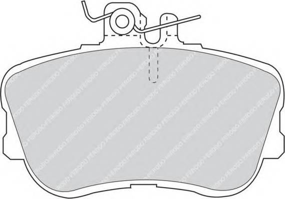 FERODO FDB854 Комплект тормозных колодок,