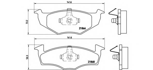 BREMBO P 85 025 Комплект тормозных колодок,