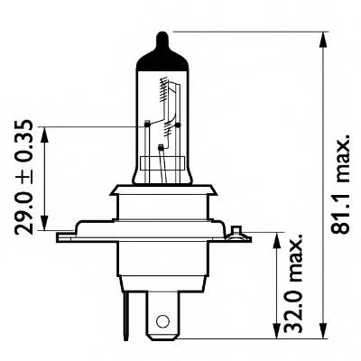 PHILIPS 13342MDB1 Лампа накаливания, фара