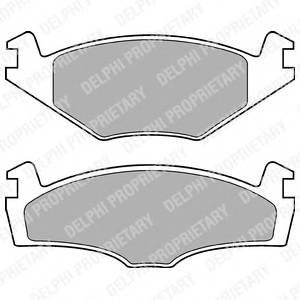 DELPHI LP979 Комплект гальмівних колодок,