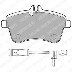 DELPHI LP1938 Комплект гальмівних колодок,