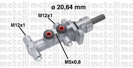 METELLI 05-0768 Главный тормозной цилиндр