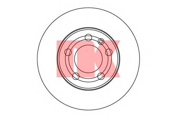 NK 2047101 Тормозной диск