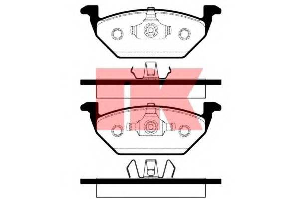 NK 224740 Комплект тормозных колодок,