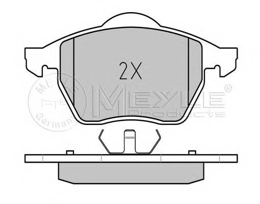 MEYLE 025 216 2419 Комплект гальмівних колодок,