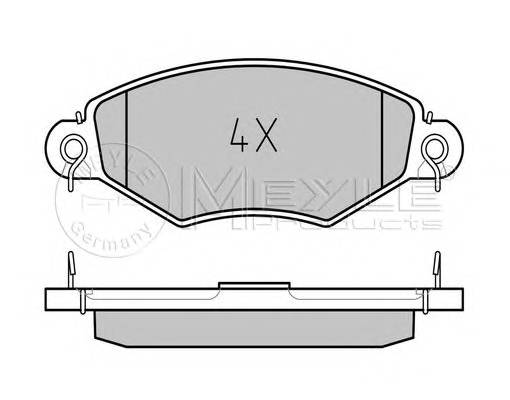 MEYLE 025 219 8018/PD Комплект тормозных колодок,