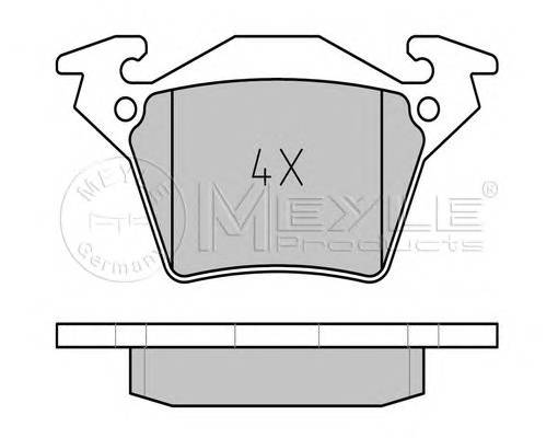 MEYLE 025 230 2017 Комплект тормозных колодок,