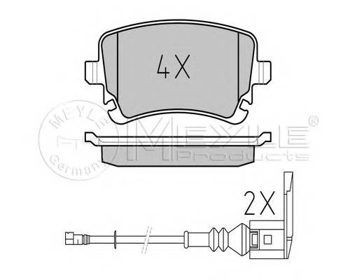 MEYLE 025 233 2617/W Комплект тормозных колодок,