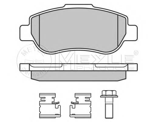 MEYLE 025 240 7217/W Комплект гальмівних колодок,