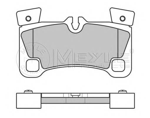 MEYLE 025 242 9616/PD Комплект гальмівних колодок,