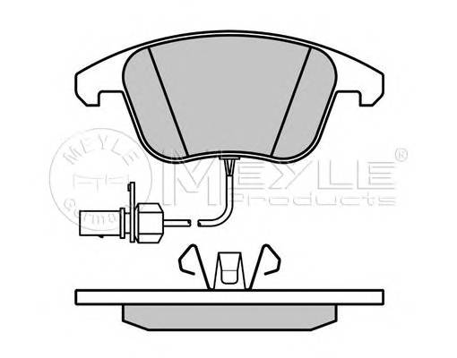 MEYLE 025 247 0520/W Комплект гальмівних колодок,