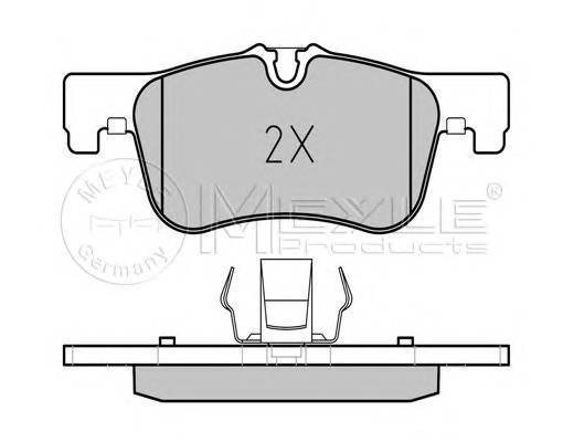 MEYLE 025 250 1418 Комплект гальмівних колодок,