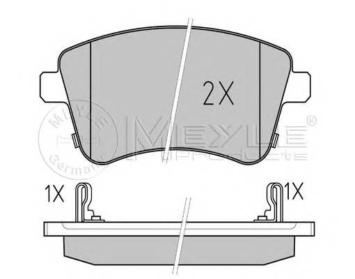 MEYLE 025 251 8419/W Комплект тормозных колодок,