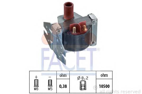 FACET 9.6078 Котушка запалювання