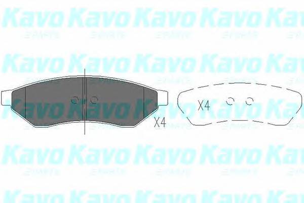 KAVO PARTS KBP-1015 Комплект тормозных колодок,