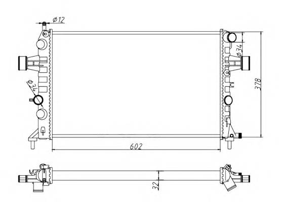 NRF 54668A CHODNICA OPEL ASTRA