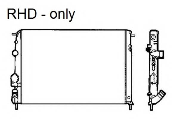 NRF 58325 Радиатор, охлаждение двигателя
