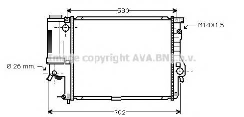 AVA QUALITY COOLING BWA2186 Радиатор, охлаждение двигателя