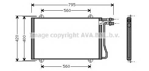 AVA QUALITY COOLING MS5219 Конденсатор, кондиционер