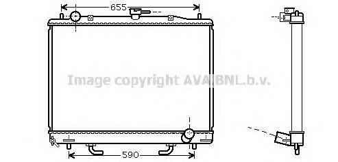 AVA QUALITY COOLING MT2163 Радиатор, охлаждение двигателя