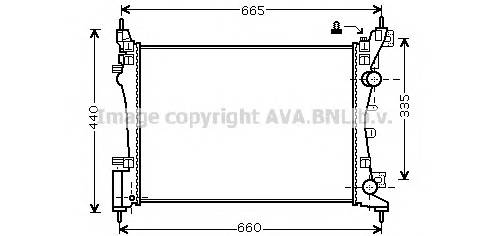 AVA QUALITY COOLING OLA2408 Радиатор, охлаждение двигателя