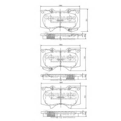 NIPPARTS J3602109 Комплект тормозных колодок,