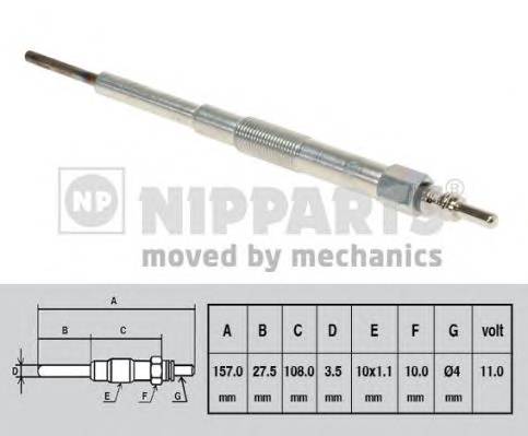 NIPPARTS N5717000 Свеча накаливания