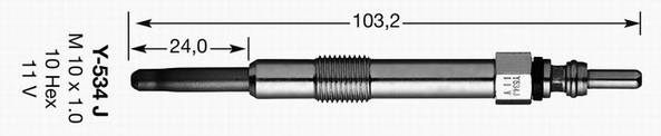 NGK 3413 Свеча накаливания