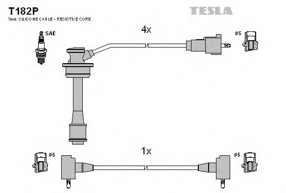 TESLA T182P Комплект проводів запалювання