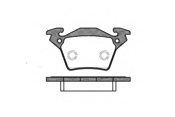 WOKING P6173.00 Комплект тормозных колодок,