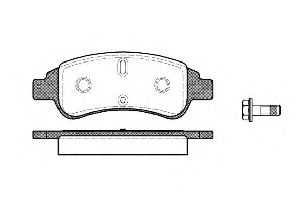 WOKING P9403.30 Комплект тормозных колодок,