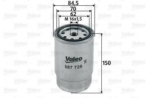 VALEO 587725 Топливный фильтр