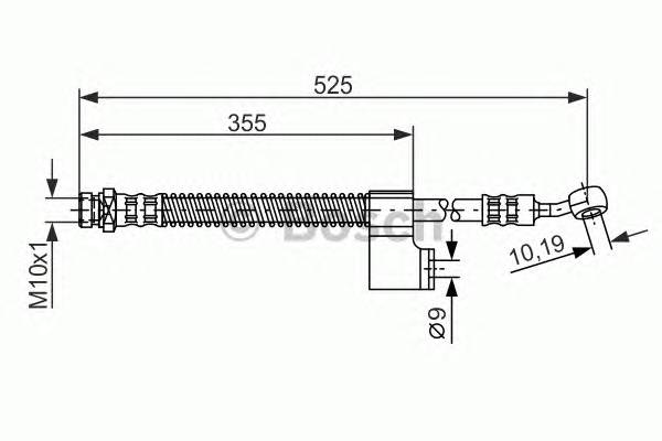 BOSCH 1 987 476 188 Тормозной шланг