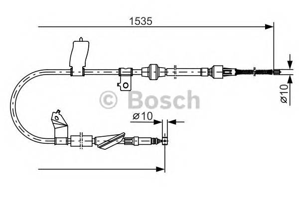 BOSCH 1 987 482 085 Трос, стоянкова гальмівна