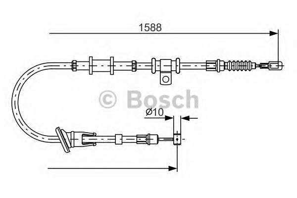 BOSCH 1 987 482 245 Трос, стоянкова гальмівна