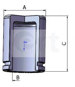 ERT 150769-C Поршень, корпус скобы