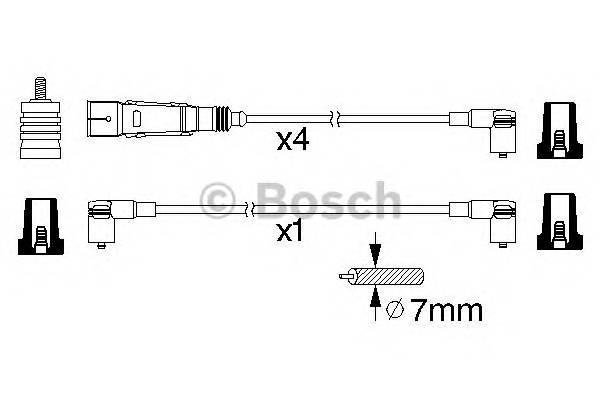 BOSCH 0 986 356 360 Комплект проводов зажигания