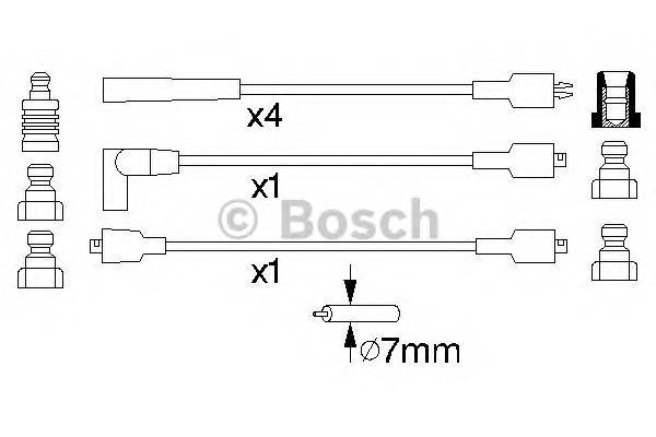 BOSCH 0 986 356 834 Комплект проводов зажигания